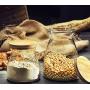 Kitchen Vases Glass Seasoning Jar Wooden Lid Spice Storage Box High Candy Jar,Small