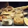 Kitchen Vases Glass Seasoning Jar Wooden Lid Spice Storage Box High Candy Jar,Small