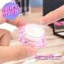 40 Stück Kosmetikbehälter, HNYYZL 3g Probenbehälter Kunststoff Reisegläser für Lidschatten, Nagellack, Pulver, Schmuck, Ohrringe, Lotion, Creme, Make-up Lagerung (8 Farben, 3 ml)