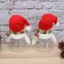 5er-Set Weihnachts-Süßigkeitenbehälter mit Schneemann Figur, Weihnachts-Lebensmitteldose, Sammelbehälter für Kekse