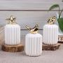 Ceramic Animal Storage Jars For Spices Candy Bear Rabbit Tank Container Jewelry Storage Box Coffee Can Bottle Kitchen Organizer,6