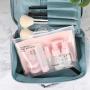 Travel Bottles Kit, 9 Pack Pasking Travel Containers Kit, TSA Approved Leak Proof Portable Toiletry Containers Set, Clear PET Cosmetic Containers for Lotion, Shampoo, Cream, Soap, Pink