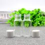 10PCS 30ml/1oz Empty Refillable PET Transparent Plastic Jar Bottles Travel Cosmetic Container Pot Holder With Plastic Screw Lid For Lotion Essential Oil Toner Perfume(Cap Color Random)