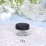 24PCS 10ML/15ML/20ML Clear Plastic Empty Refillable Sample Bottle Case Cosmetic Face Cream Vial Jar Pot Bottle Container Holder with Black Screw Cap Lid (15ml)