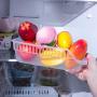 Organizer for Fridge Kitchen,2/3/4pcs Multifunctional Space Saver Slide Storage Box Under Shelf Rack Fruit Vegetables Dessert Holder (4pcs)