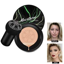 Firstfly Mushroom Air Cushion CC Cream Moisturizing Concealer Makeup Base Primer Liquid Foundation (Natural)