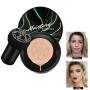 Firstfly Mushroom Air Cushion CC Cream Moisturizing Concealer Makeup Base Primer Liquid Foundation (Natural)
