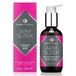 Arm Sleek Firming Serum for Upper Arms - Skin Toning and Tightening Treatment with Actigym + Caffeine + Peptides - 4 oz.