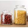 WH- Kitchen Glass Lid Sealed Lead-free Fresh Coffee Beans Can Jam Jar Grain Sorting Storage (Size : 750ML)