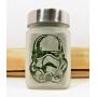 Space Army Etched Glass Stash Jar, Airtight Water Proof, Smell Resistant Etched Glass Herb Container