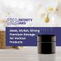 Infinity Jars 30 Ml (1 fl oz) Pocket Size Black Ultraviolet Glass Screwtop Jar 3-Pack