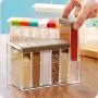 meiyuan 6 in 1 Spice Jar Set Seasoning Condiment Storage Container Kitchen Tool Multicolor meiyuan 6 in 1 Spice Jar Set Seasoning Condiment Storage Container Kitchen Tool Multicolor