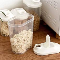 Quaanti Large Cereal & Dry Food Storage Containers Dispenser,Pantry Airtight Cereal Storage Box Containers for Kitchen Food Sugar, Flour, Snack, Baking Supplies,Leak-Proof with Locking Lids (S)