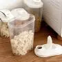 Quaanti Large Cereal & Dry Food Storage Containers Dispenser,Pantry Airtight Cereal Storage Box Containers for Kitchen Food Sugar, Flour, Snack, Baking Supplies,Leak-Proof with Locking Lids (S)