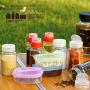 Toygogo 10Pcs/Set BBQ Grilling Spice Jar Condiment Pepper Salt Bottle W/Storage Bag