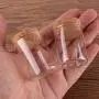 Glasbehälter & Flaschen | Durchmesser 30mm: 15ml 25ml 30ml 35ml 40ml 50ml 60ml Transparente Glas Teströhrchen mit Korkstopfen, Glasbehälter, 24 Stück | by HUDITOOLS | 1 PC
