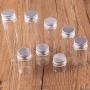 | Storage Bottles & Jars | 10ml 15ml 20ml 25ml 30ml(1OZ) 40ml 50ml 60ml(2OZ) Transparent Glass Spice Bottles Jars Terrarium with Silver Screw Cap Lid 24pcs | by HUDITOOLS | 1 PCs