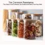 Glass Storage Jar,Kitchen Food Containers with Bamboo Lid Make It Airtight 3.15x7.87inches 34 oz -1000ml Glass Storage Jar,Kitchen Food Containers with Bamboo Lid Make It Airtight 3.15x7.87inches 34 oz -1000ml