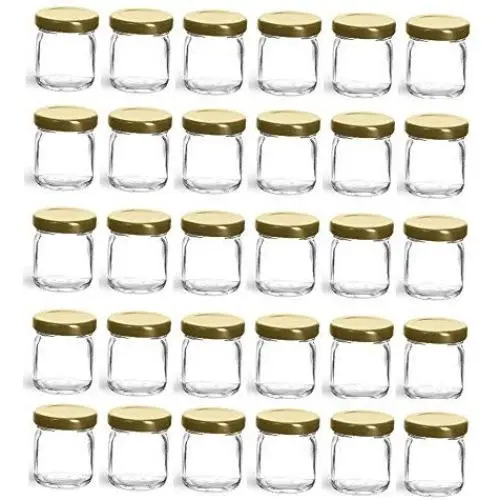 Bocal en verre miniature de 30 pièces, 1,5 oz pour confitures, miel, faveurs de mariage, faveurs de douche, aliments pour bébés, pots en verre magnétiques pour épices Bocal en verre miniature de 30 pièces, 1,5 oz pour confitures, miel, faveurs de mariage, faveurs de douche, aliments pour bébés, pots en verre magnétiques pour épices