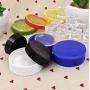 3PCS 30ML 1OZ Portable Black Empty Plastic Cream Bottles with Screw Cap and Inner Cover Face Hand Cream Storage Holder Makeup Case Refillable Durable Cosmetic Container Jar for Travel Daily Life