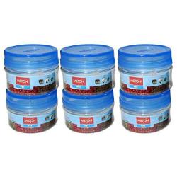 Milton Crisp And Clear, Round Storage Pet Jars Set Of 6 (50 ML)