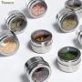 | Storage Bottles & Jars | 12pcs/set Stainless Steel Spice Sauce Storage Container Jars Clear Lid Magnetic Spice Tin Jar Kitchen Condiment Holder Houseware | by HUDITOOLS | 1 PCs