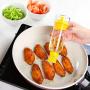 JUSTDOLIFE BBQ Basting Brushes Oil Bottle Brush Silicone Heat Resistant Oil Bottle Baking Grilling Brush