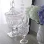 Glas Candy Jar Behälter mit Deckel, HOUSIYU, Geeignet für Küchen- und Badezimmer-Kleinigkeiten, Hochzeitstanzdeko, Süßigkeiten-Selbstbedienungsbehälter, 2-er Set