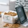 Carlisle 1073002 StorPlus Square Food Storage Box, Container Only, 2 Quart, White (Pack of 6)