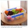 Kitchen Food Storage Jar Airtight Food Storage Food Storage Containers With Lids PACK OF 4 Rectangular Fruit/Vegetable Transparent Fresh Plastic Container