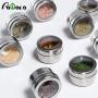 | Storage Bottles & Jars | pcs Stainless Steel Spice Jars Storage Containers Set with Clear Top Lid for Herb Salt Peper Magnetic Spice Jars Organizer | by HUDITOOLS | 1 PCs