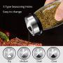 Rotating Cruet Condiment Seasoning Jars Set for Spices Pepper Sprays Bottles Salt Shakers Holder Kitchen Storage Rack Organizer,120ML