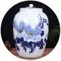 Nährstoffbehälter & Keramik Reisbehälter für Küche, Große Kapazität, Wasserdicht, Insektenfest, 25kg/50kg, Robust (Farbe: B, Größe: 33x48cm)