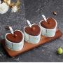 Mini Spice Jars Creative marbled kitchen ceramic seasoning jar set