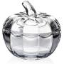 YSMYWM Vintage Pumpkin Shaped Clear Glass Candy Jar Food Snacks Storage Container Sugar Bowl Spice Jar with Lid