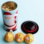Toyvian 3pcs Christmas Tin Gift Box Cookie Candy Storage Containers Christmas Gift Tin Holders Box with Lids Christmas Candy Jars Random Pattern