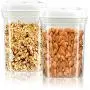 Food Storage Containers - Heavy Duty BPA Free Plastic, 2 piece Set-Squre Airtight Storage Clear Plastic with Easy Lock Lids Food Storage Containers - Heavy Duty BPA Free Plastic, 2 piece Set-Squre Airtight Storage Clear Plastic with Easy Lock Lids