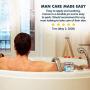 Clay Facial Mask Men - Moisturizing and Hydrating Face Care - Anti Aging for Scar Removal, Wrinkles, Fine Lines, Uneven Tone, and Dryness - Sensitive & Normal Skin - NECK UP AUSTRALIA Brighten Up