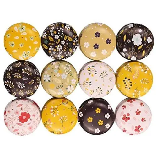 JKLcom Candy Tins Jars Colorful Flower Metal Tin with Lid Empty Round Metal Storage Tin Cans Jars Containers Travel Storage Tins,for Making Candles Candy Cookie Lip Balm DIY Cosmetics Ointment,12 Pack JKLcom Candy Tins Jars Colorful Flower Metal Tin with Lid Empty Round Metal Storage Tin Cans Jars Containers Travel Storage Tins,for Making Candles Candy Cookie Lip Balm DIY Cosmetics Ointment,12 Pack