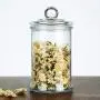 BESTONZON 5PCS Mini Round Clear Glass Spice Shaker Set Spices Storage Container Tea Storage Jar BESTONZON 5PCS Mini Round Clear Glass Spice Shaker Set Spices Storage Container Tea Storage Jar