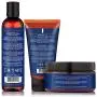 Shea Moisture Männer Shave Care Set, Teebaumöl & Sheabutter Aftershave Elixir | Afrikanisches Schwarzes Seife & Sheabutter Gesichtsreinigung & Peeling-Reinigungsmittel
