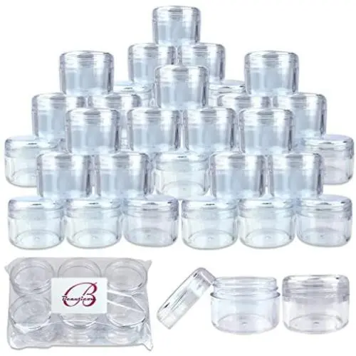 48 Stück Klare Röhrchen mit Schraubverschluss – 30 g / 30 ml (1 oz) für Reise-Toner, Feuchtigkeitscremes, Lotionen, Salben, Salben – BPA-frei