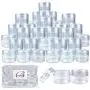 48 Stück Klare Röhrchen mit Schraubverschluss – 30 g / 30 ml (1 oz) für Reise-Toner, Feuchtigkeitscremes, Lotionen, Salben, Salben – BPA-frei