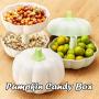 Nesee Storage Boxes, Creative Fashion Fruit Plate/Double-Layer Candy Storage Jar/Store Baking Supplies, Oats, Pasta, Rice, Coffee, Tea, Snacks, Nuts (Gray)