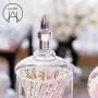 Glasbehälter & Gläser | Neue transparente Glas-Konfektbehälter für Hotel Hochzeit Dessert Lagerung Tischdeko Streifen Deckel Tank | von HUDITOOLS | 1 Stück