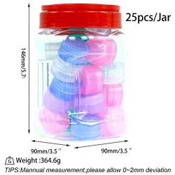 YHSWE 25-Pack 5ml Silicone Container High Transparent Oil Kitchen Storage Jar