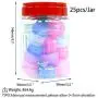Paquet de 25 contenants en silicone 5ml transparent haute qualité pour le stockage d'huiles et condiments de cuisine. Paquet de 25 contenants en silicone 5ml transparent haute qualité pour le stockage d'huiles et condiments de cuisine.