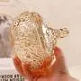 Klare Glas-Zuckerglas-Schütte mit Deckel – Kleine Aufbewahrungskiste für Ashtrays, Fashion, Kreatives Zuckerglas (Farbe: Klar)