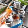 Xigeapg Stainless Steel Seasoning Jar Kitchen Spice Box Barbecue Cruet Pepper Sauce Jar Chili Powder Storage Bottle