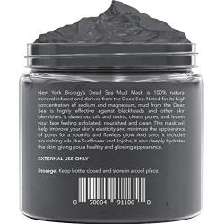 New York Biology Dead Sea Mud Mask for Face and Body Infused with Lavender- Spa Quality Pore Reducer for Acne, Blackheads and Oily Skin - Tightens Skin for A Healthier Complexion - 8.8 oz